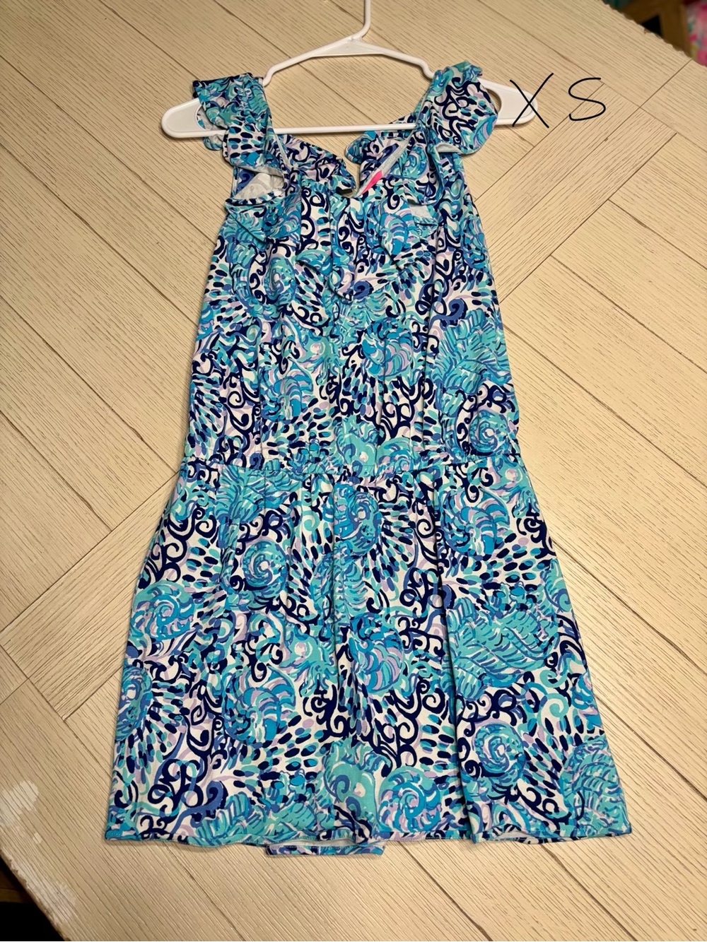 Lilly Pulitzer Blue & Aqua Printed Ruffle Sundress